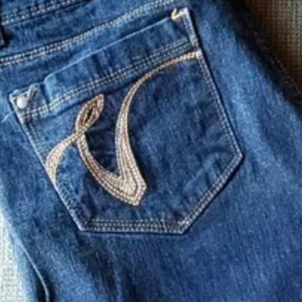 GLORIA VANDERBILT The Perfect Fit Straight-leg Blue Jeans - 14 Short